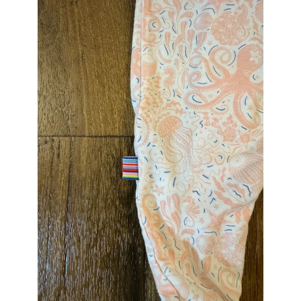 Magnetic Me Baby Girl Footed Sleeper Magnetic Closure Newborn Pink Sea Creatures
